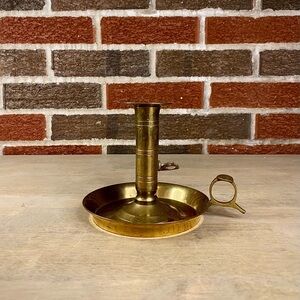 Brass Finger Candlestick‎ Holder Push Up Ejector Candle Holder Vintage